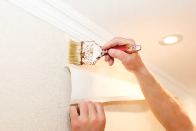 Pose de papier peint à Trichey — revêtements muraux et toiles de verre